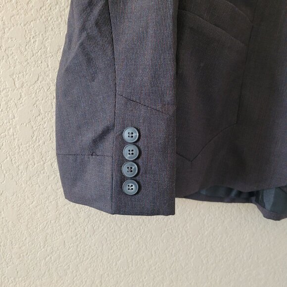 Pendleton Womens 100% Virgin Wool Brown Blazer Size 12 4 Button Front Nwt - Picture 7 of 9